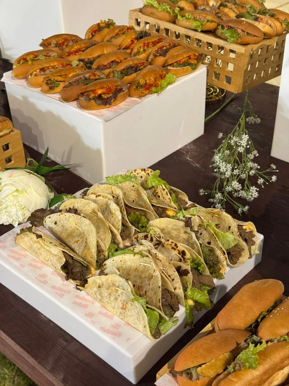 Daren Cakes party catering spread